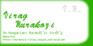 virag murakozi business card